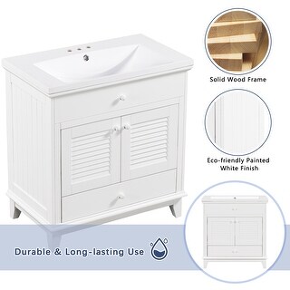30" Bathroom Vanity Base Without Sink Bathroom Vanity Cabinet Only